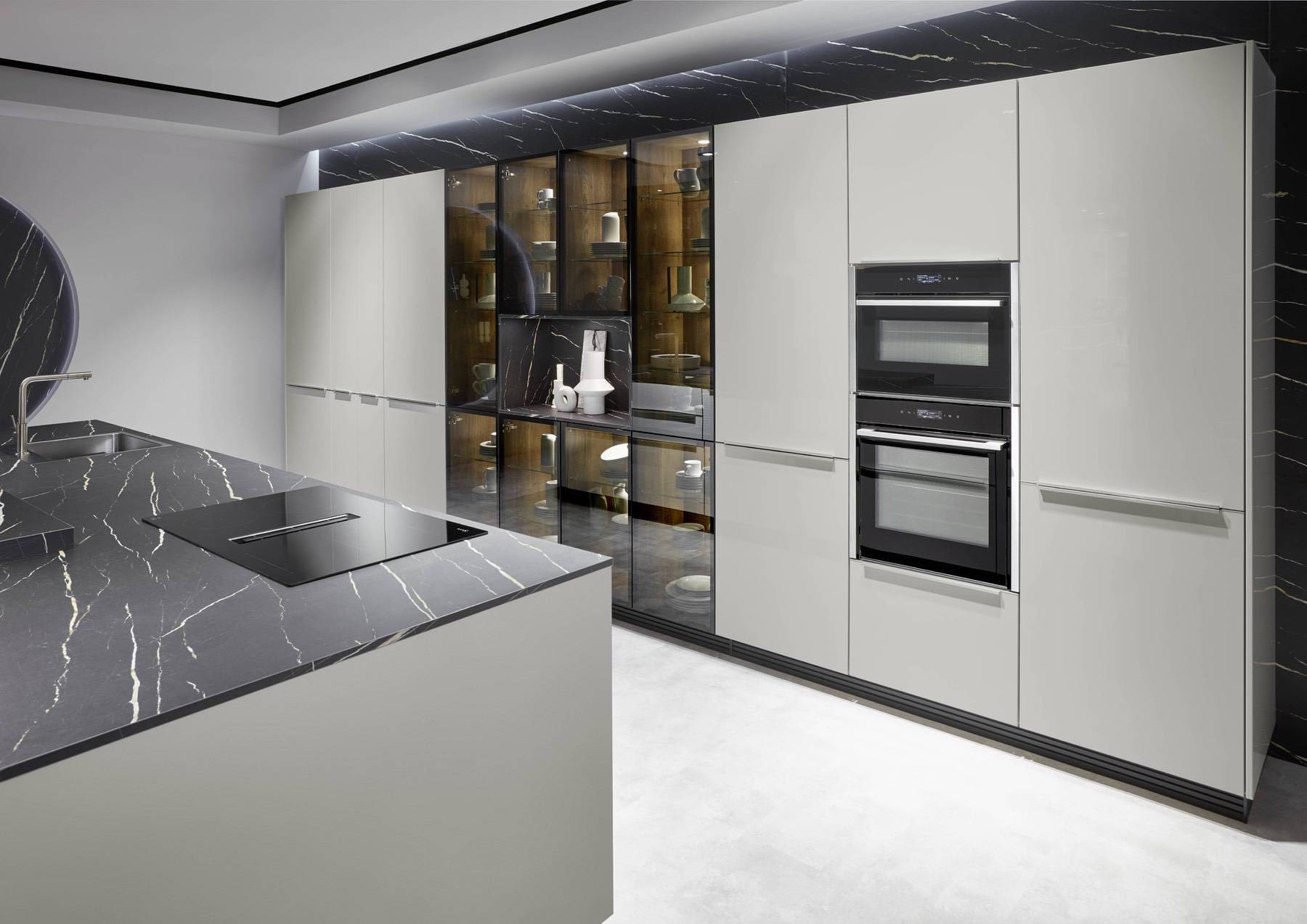 German kitchen brands - Nobilia Grey Stone Kitchen 1 | My Kitchen Specialist