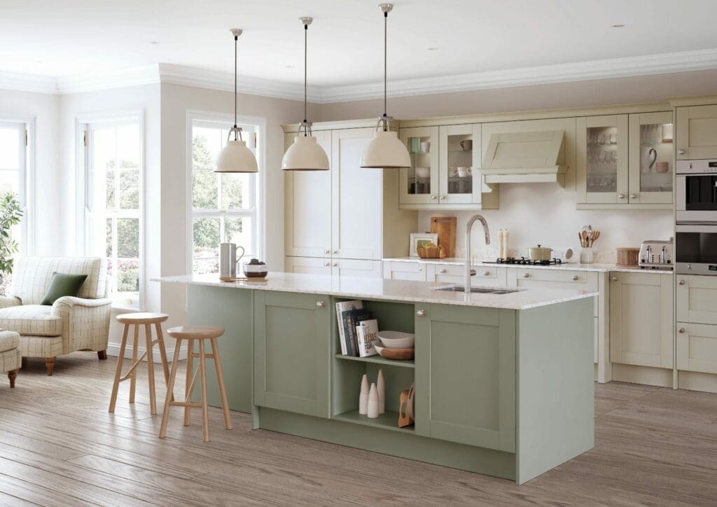 Alku Open Plan Light Shaker Kitchen With Island 1 | My Kitchen Specialist