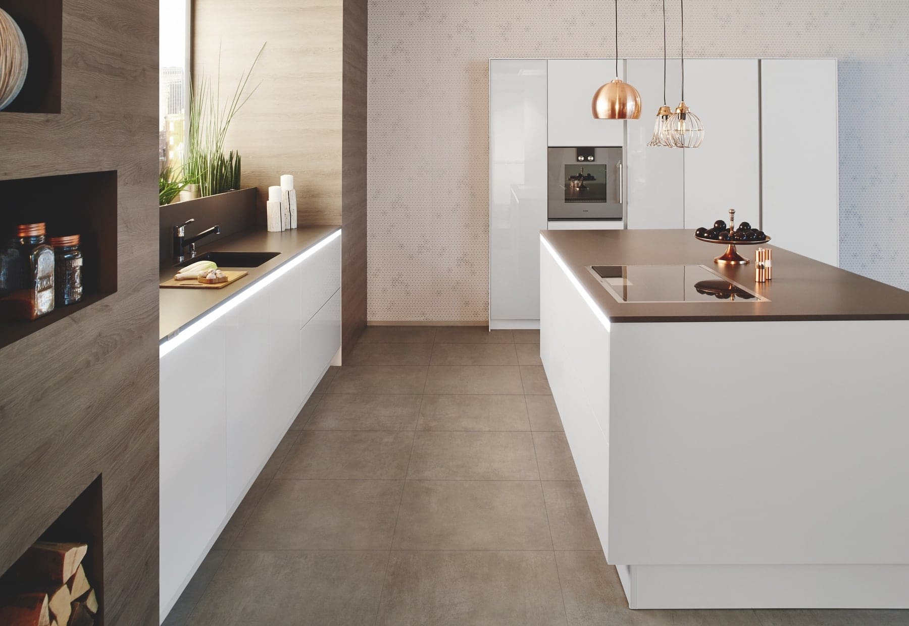 Kitchens for Entertainers: Design Tips for Sociable Homes - Ballerina White Handleless Kitchen | My Kitchen Specialist
