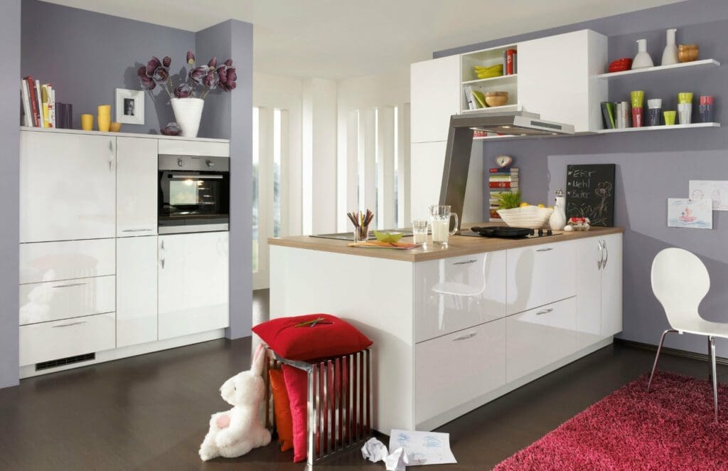 Bauformat White Gloss Compact Kitchen | My Kitchen Specialist