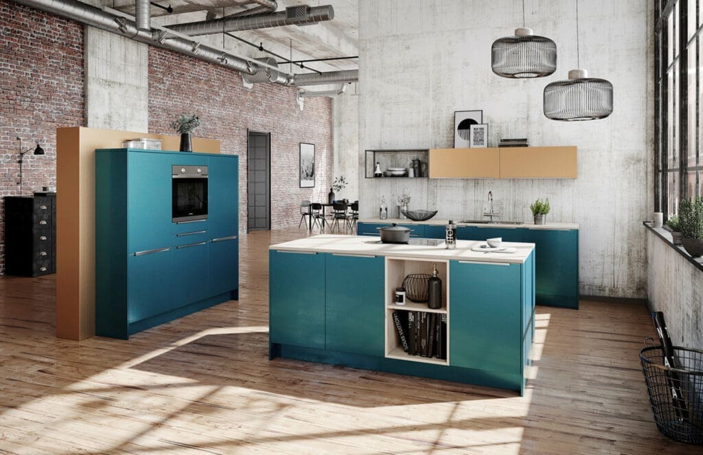 Brigitte Gloss Blue Kitchen | My Kitchen Specialist