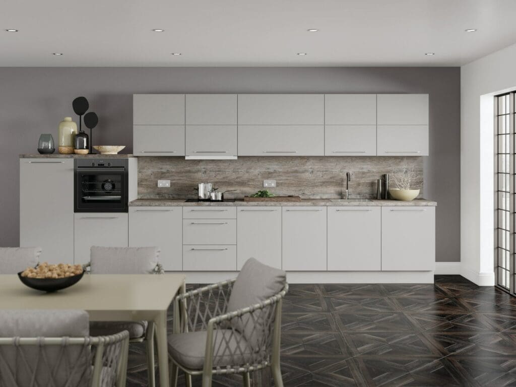 Why Natural Kitchen Materials Are the Future for UK Homes - Jjo Colonial Grey Matt Kitchen | My Kitchen Specialist