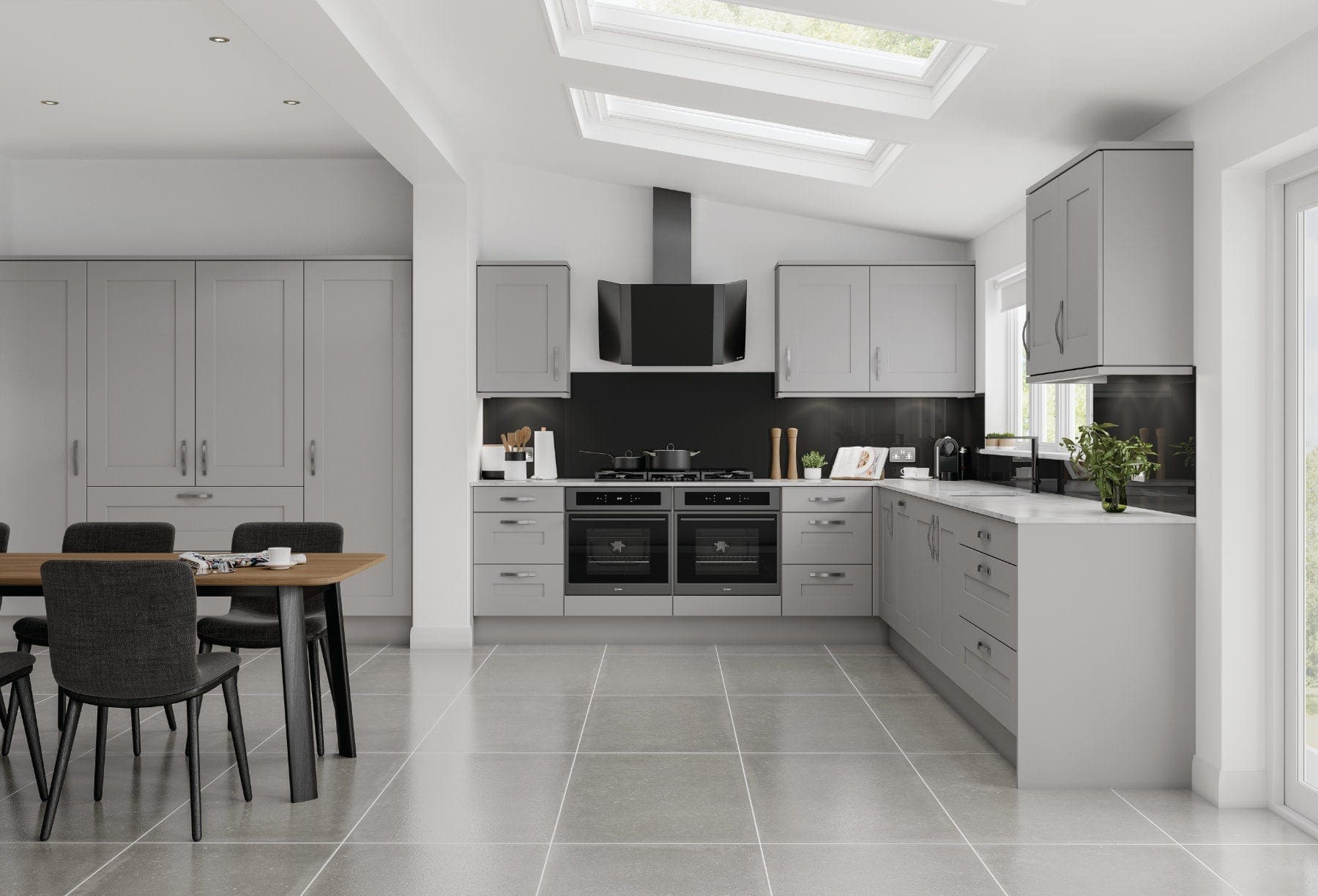 Jjo Grey Mist Shaker L Shaped Kitchen | My Kitchen Specialist