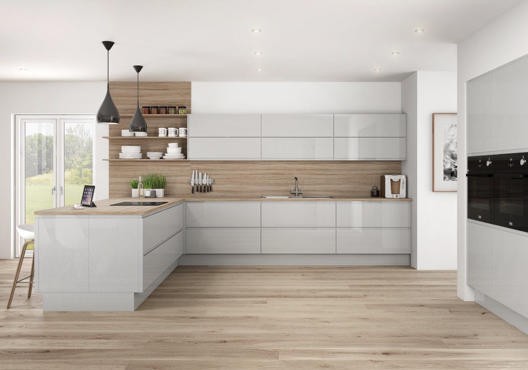 Are Gloss Kitchens Still Popular? A UK Design Perspective - Jjo High Gloss Modern Handleless Kitchen | My Kitchen Specialist