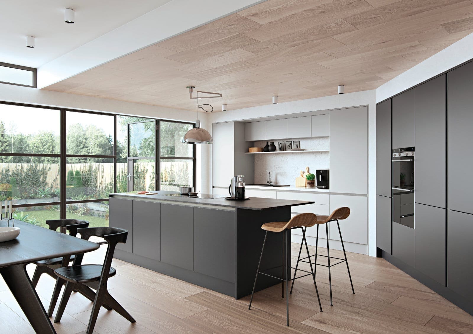 Alku Modern Handleless Matt Kitchen With Island | My Kitchen Specialist