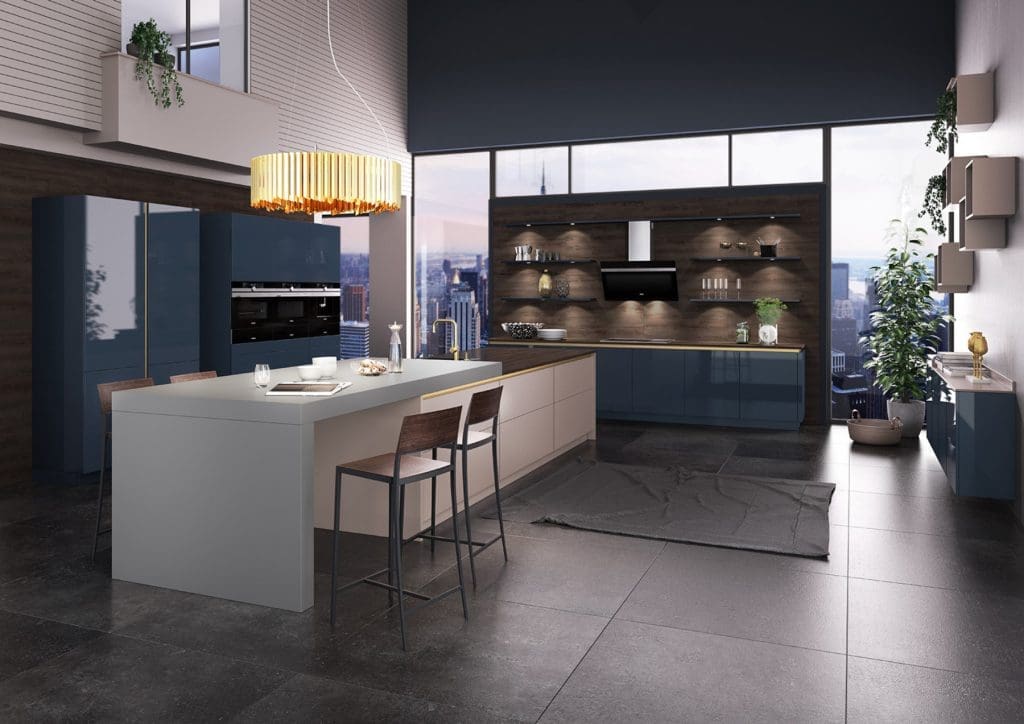Brigitte Kitchens Gloss Handleless Kitchen | My Kitchen Specialist