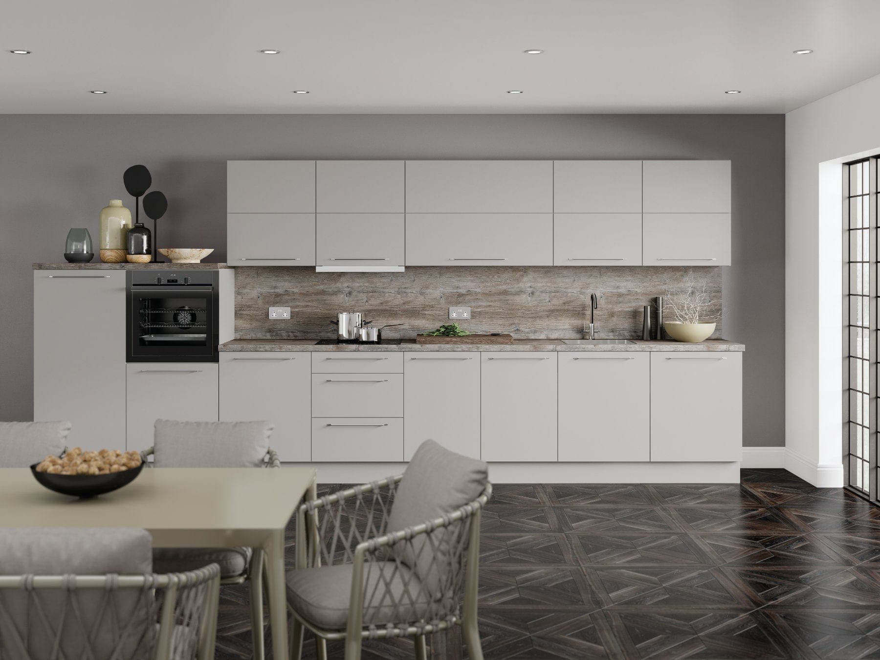 Modern Kitchen Colour Schemes for UK Homes - Jjo Light Matt Kitchen | My Kitchen Specialist