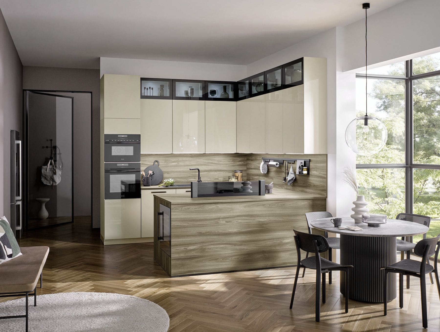 Are Gloss Kitchens Still Popular? A UK Design Perspective - Bauformat Compact Gloss Kitchen 1 | My Kitchen Specialist