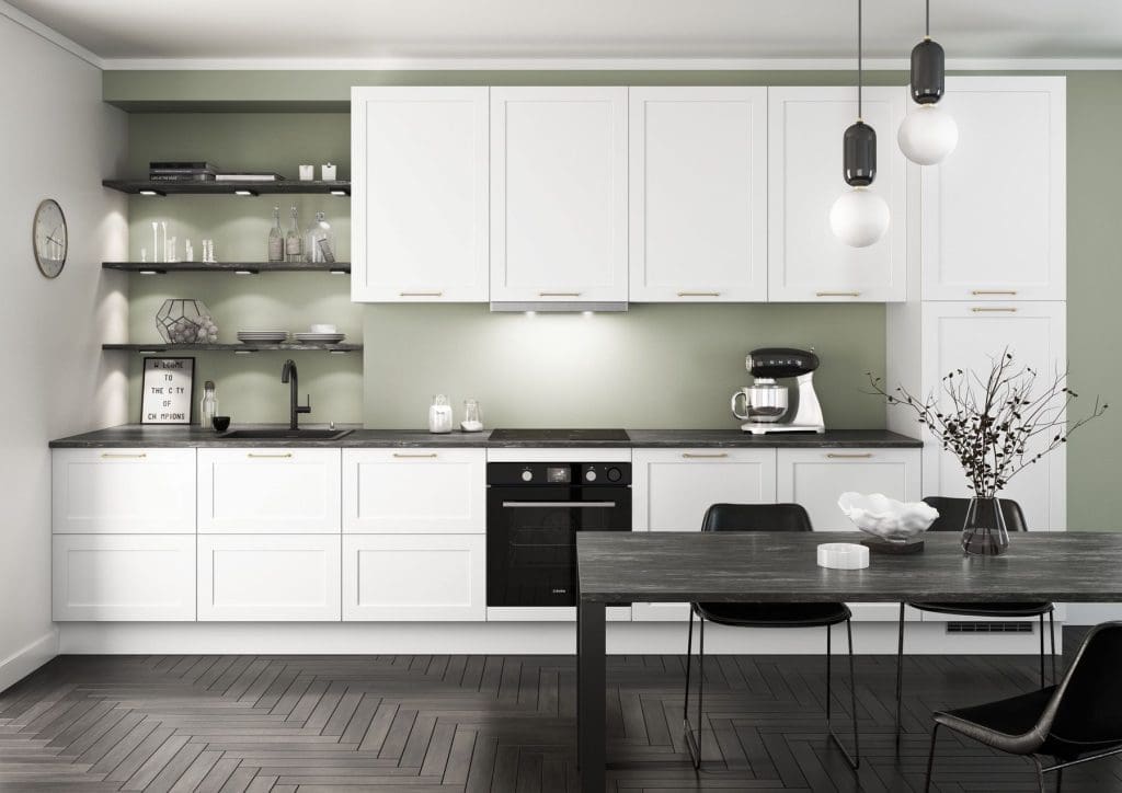 Bauformat Modern White Shaker Kitchen 1 | My Kitchen Specialist