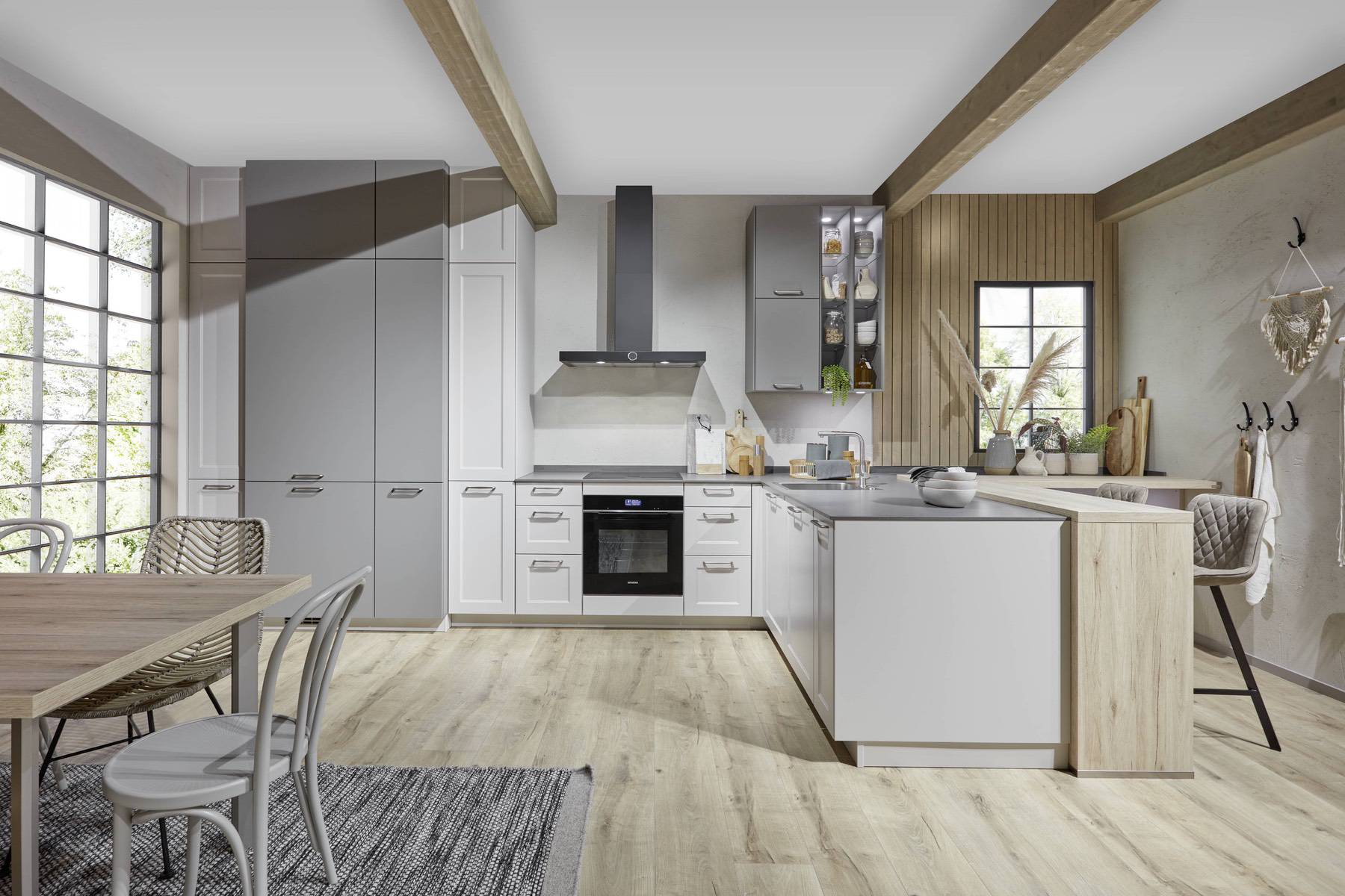 Nobilia Light Wood Feature Kitchen | My Kitchen Specialist