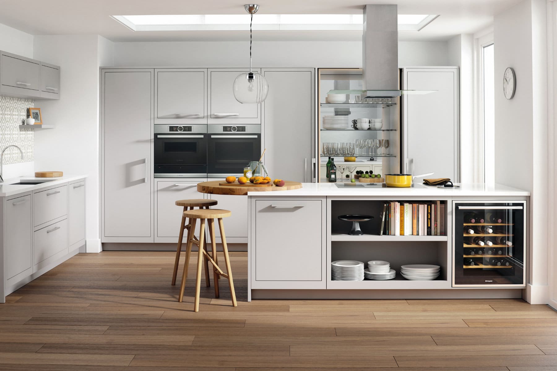 Ashley Ann Skye Smooth Painted Light Grey Kitchen | My Kitchen Specialist