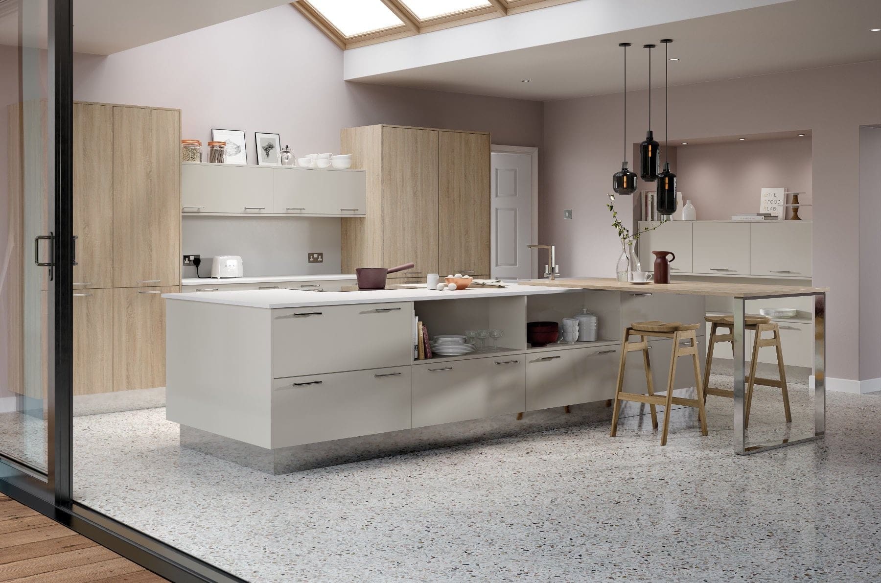 Chic Limestone Linear Bardolino Oak | My Kitchen Specialist