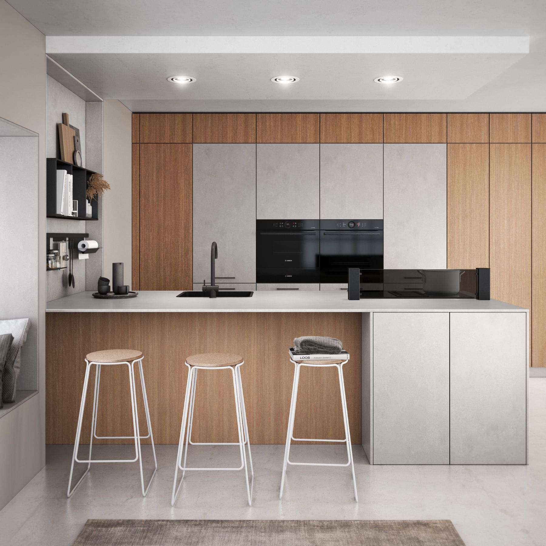 Bauformat Modern Wood Island Kitchen | My Kitchen Specialist