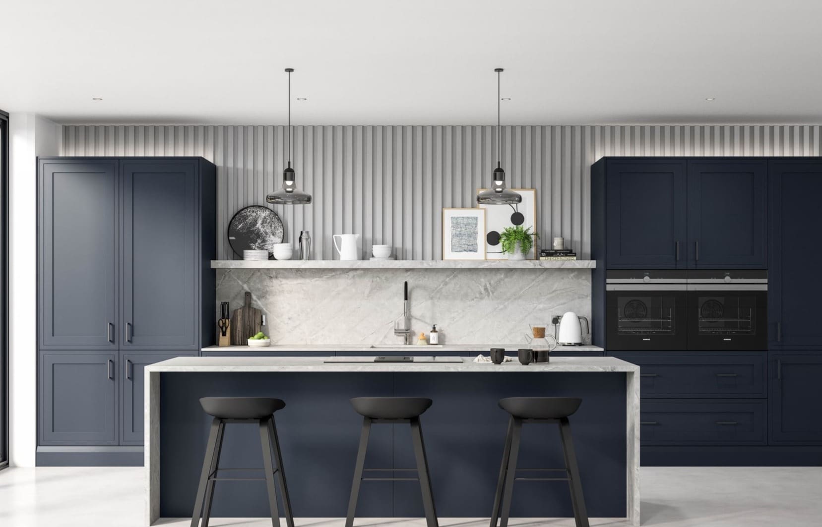 Alku Modern Navy Island Kitchen Edited | My Kitchen Specialist