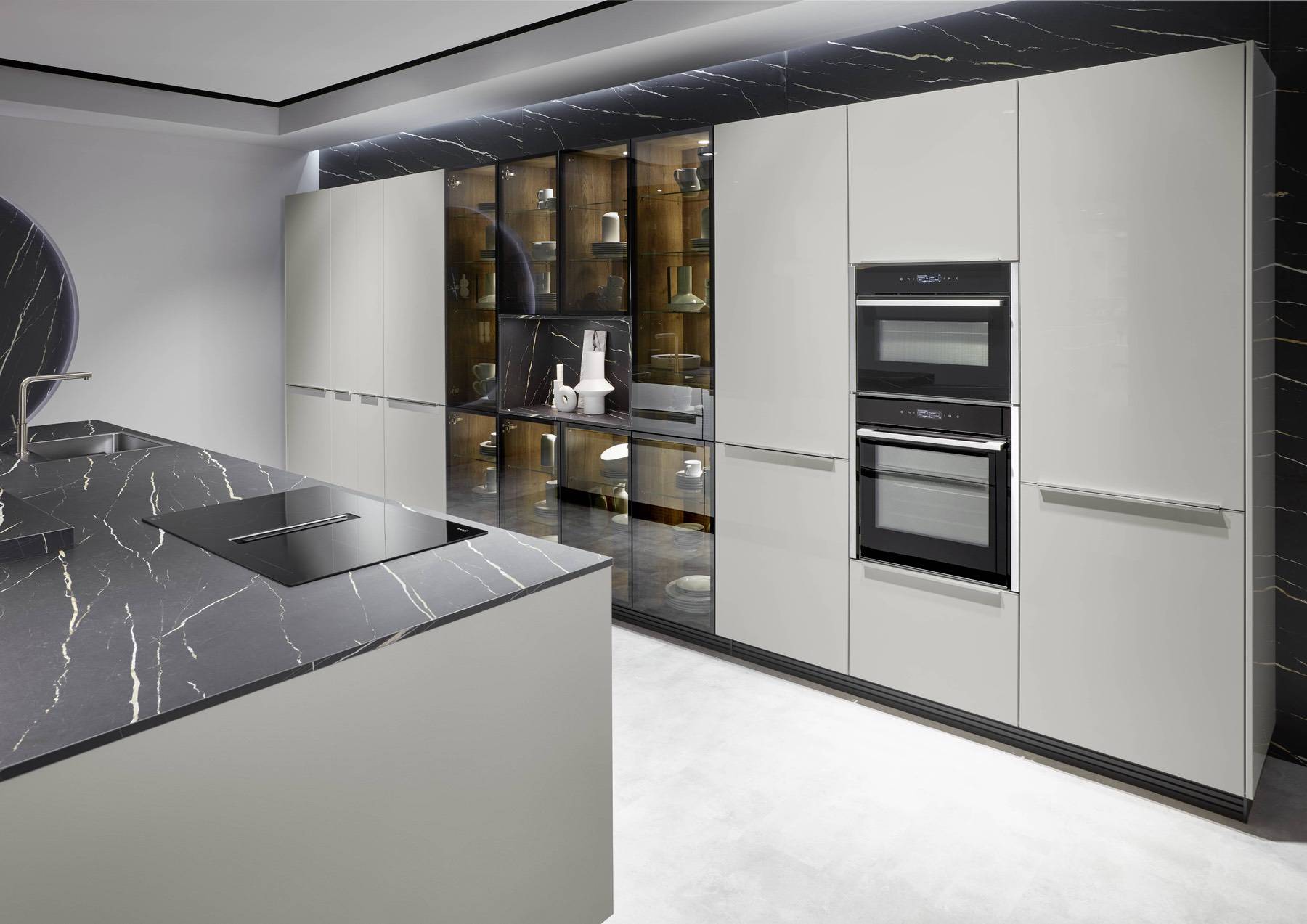 German kitchen brands - Nobilia Grey Stone Kitchen 1 | My Kitchen Specialist
