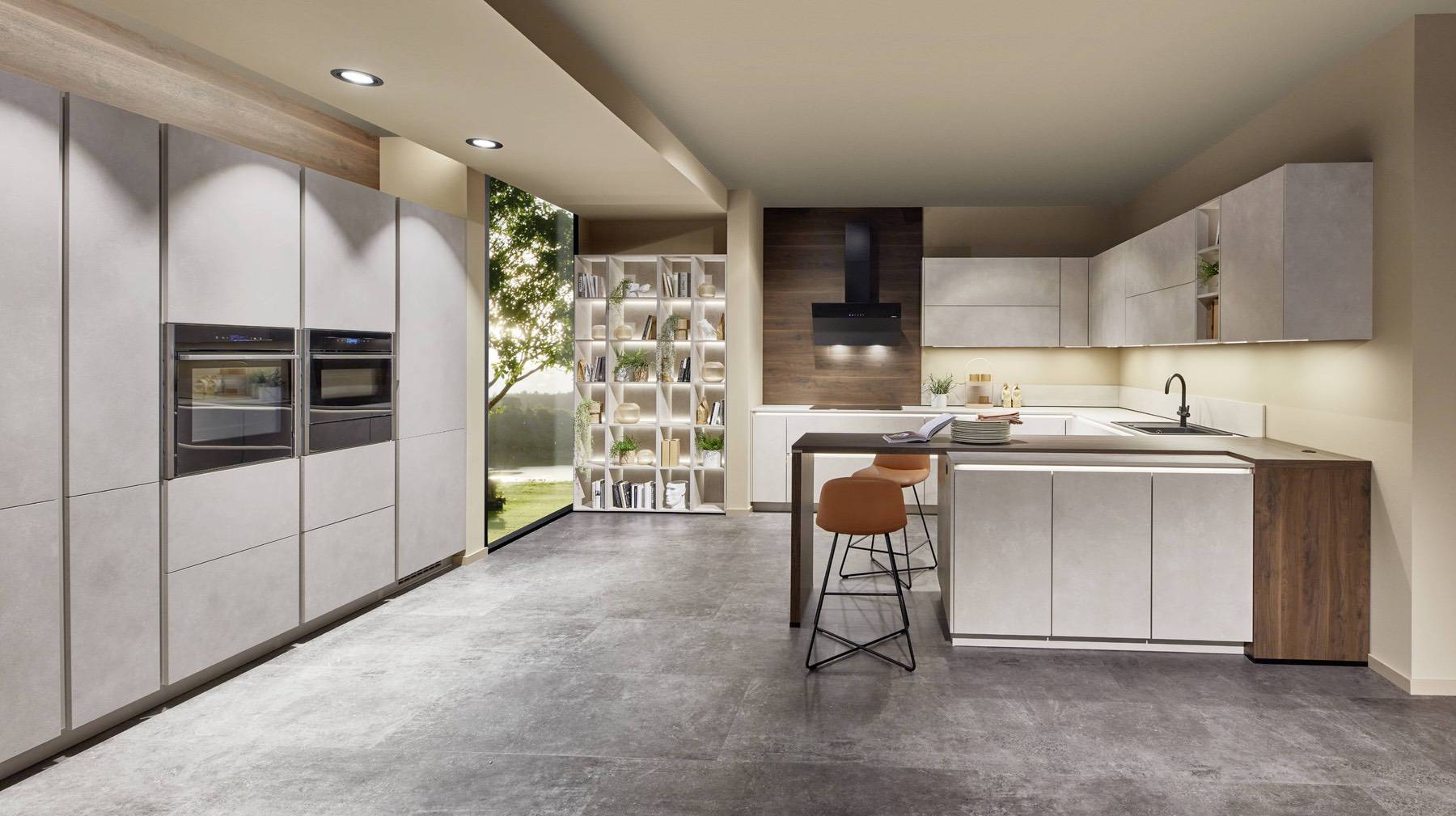 grey and neutral kitchens Nobilia Light Handleless Kitchen | My Kitchen Specialist