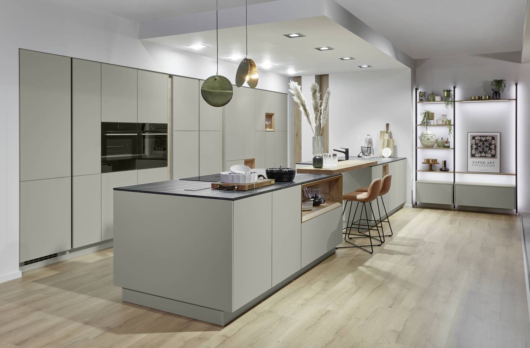 custom kitchen design - Nobilia Light Grey U Shape Kitchen 1 | My Kitchen Specialist