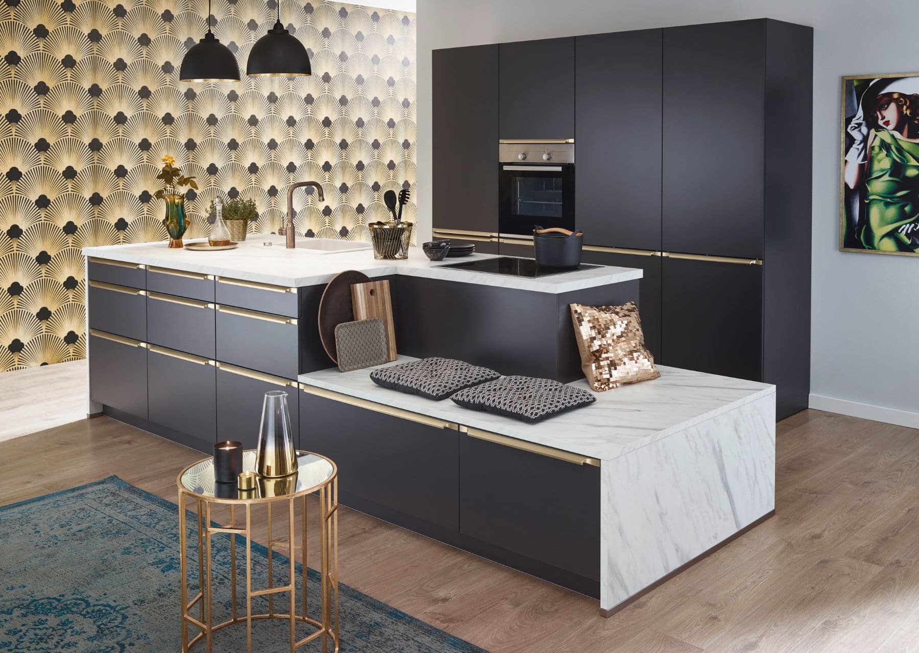 Bauformat Modern Matt Kitchen With Island | My Kitchen Specialist