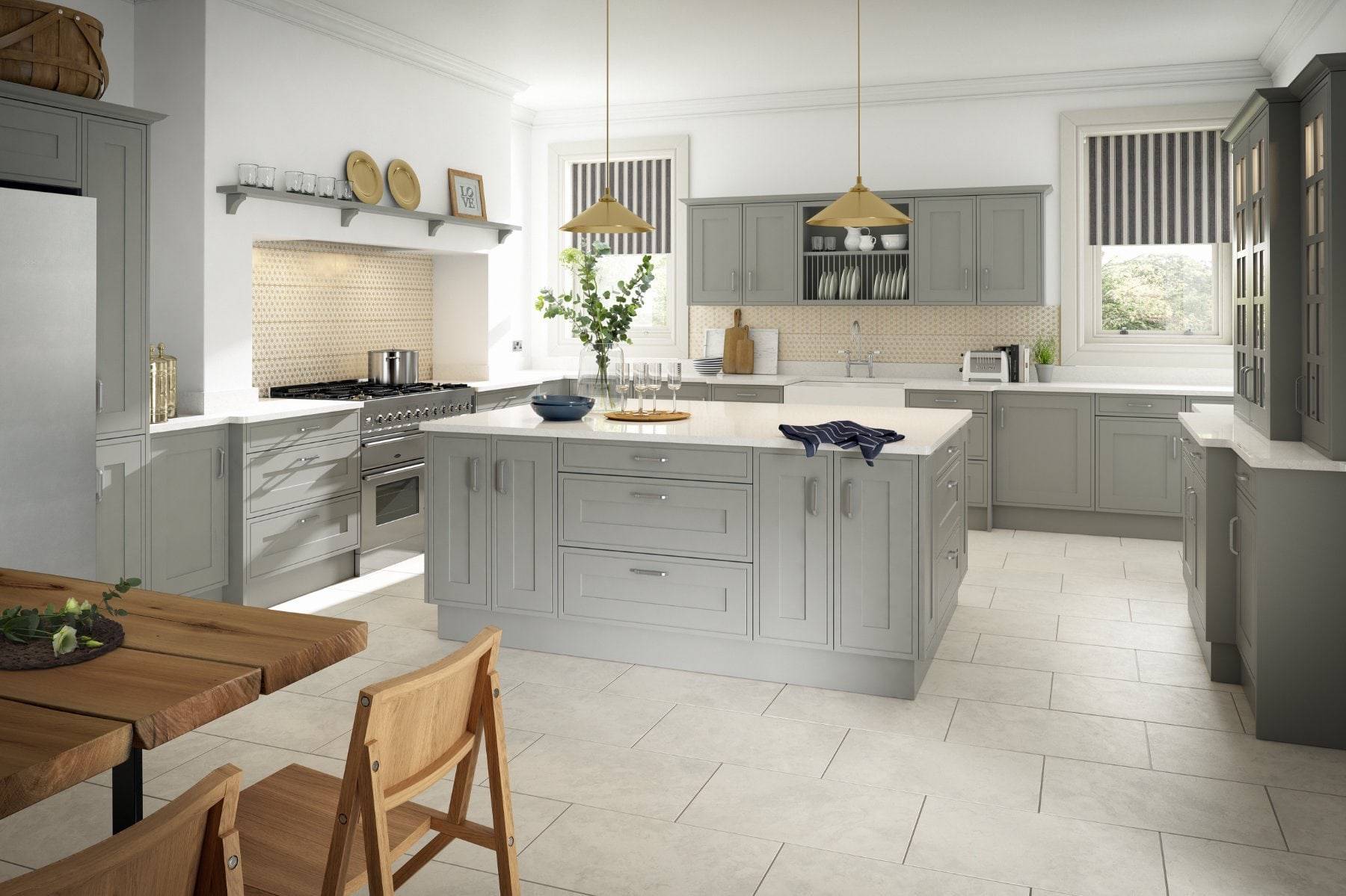 Edwardian Painted Light Grey | My Kitchen Specialist