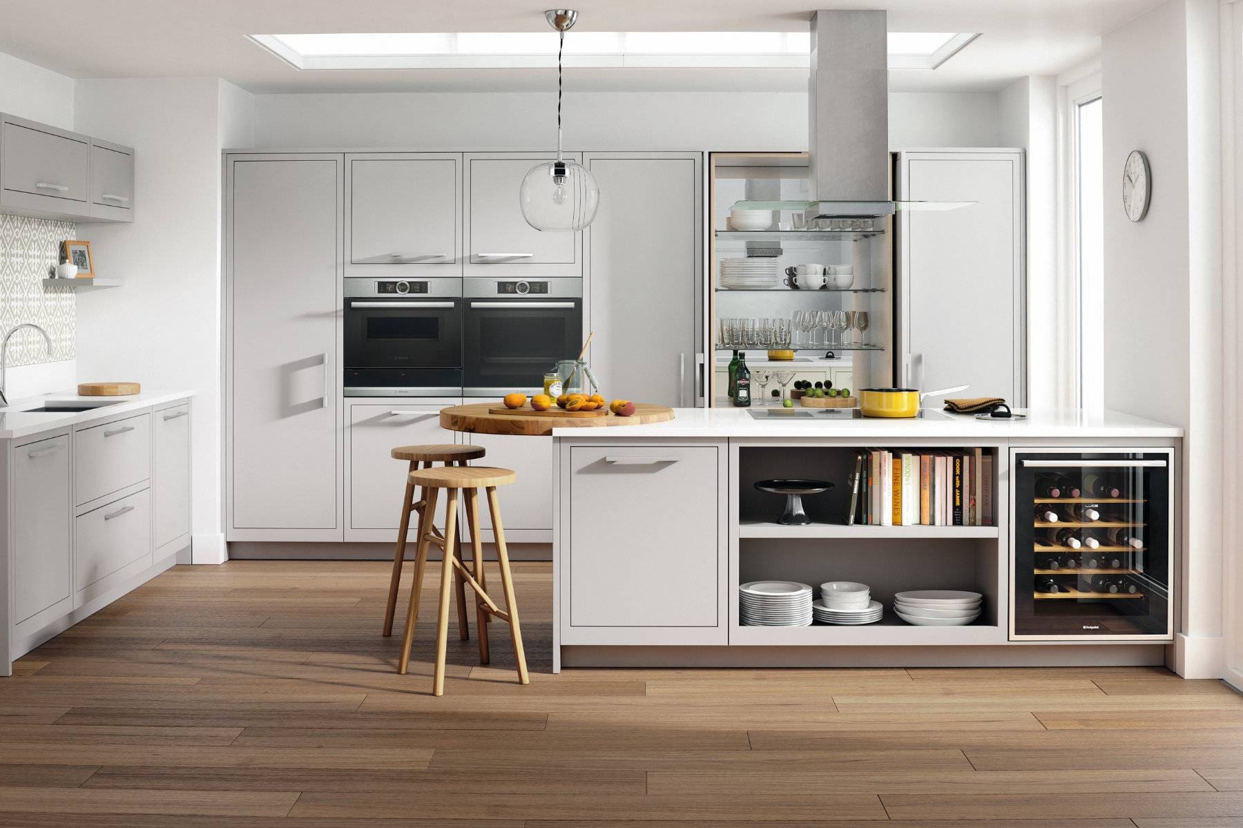 Ashley Ann Skye Smooth Painted Light Grey Kitchen | My Kitchen Specialist